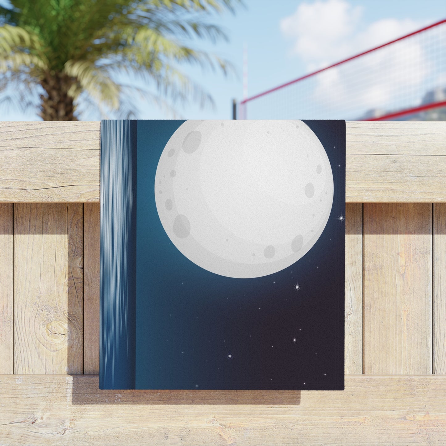 Moonlit Ocean Beach Towels, Perfect for Summer Fun, Beach Parties, Pool Days, and Stargazing Evenings