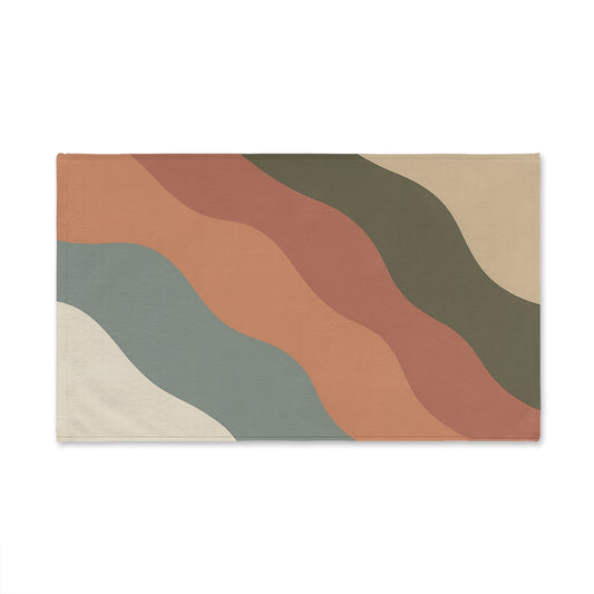 Chic Abstract Hand Towel, Boho Kitchen Towel, Decorative Bath Towel, Modern Home Accessory, Gift for Housewarming