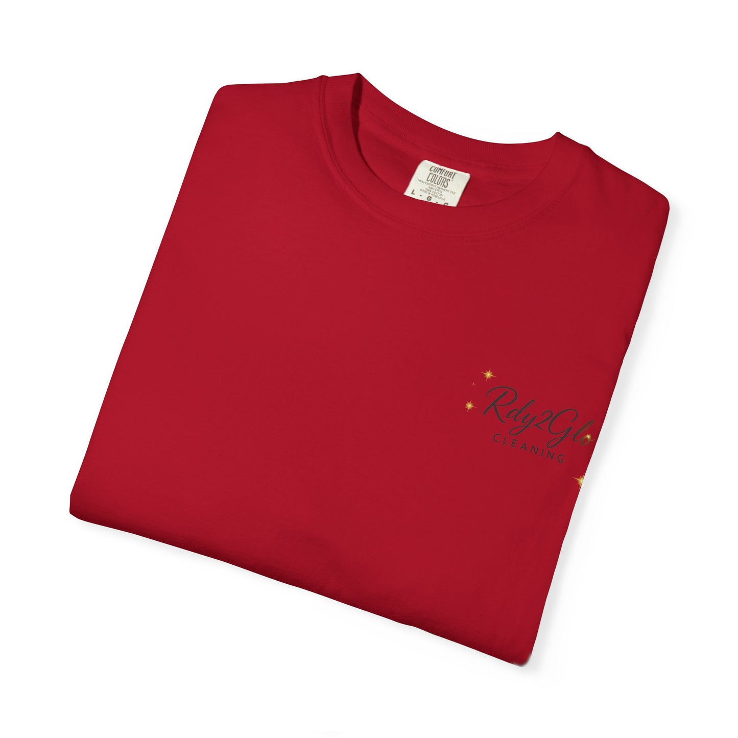 Rdy2Glo Cleaning T-Shirt, Unisex Tee, Garment-Dyed Apparel, House Cleaning Shirt, Gift for Cleaners, Everyday Comfort Tee