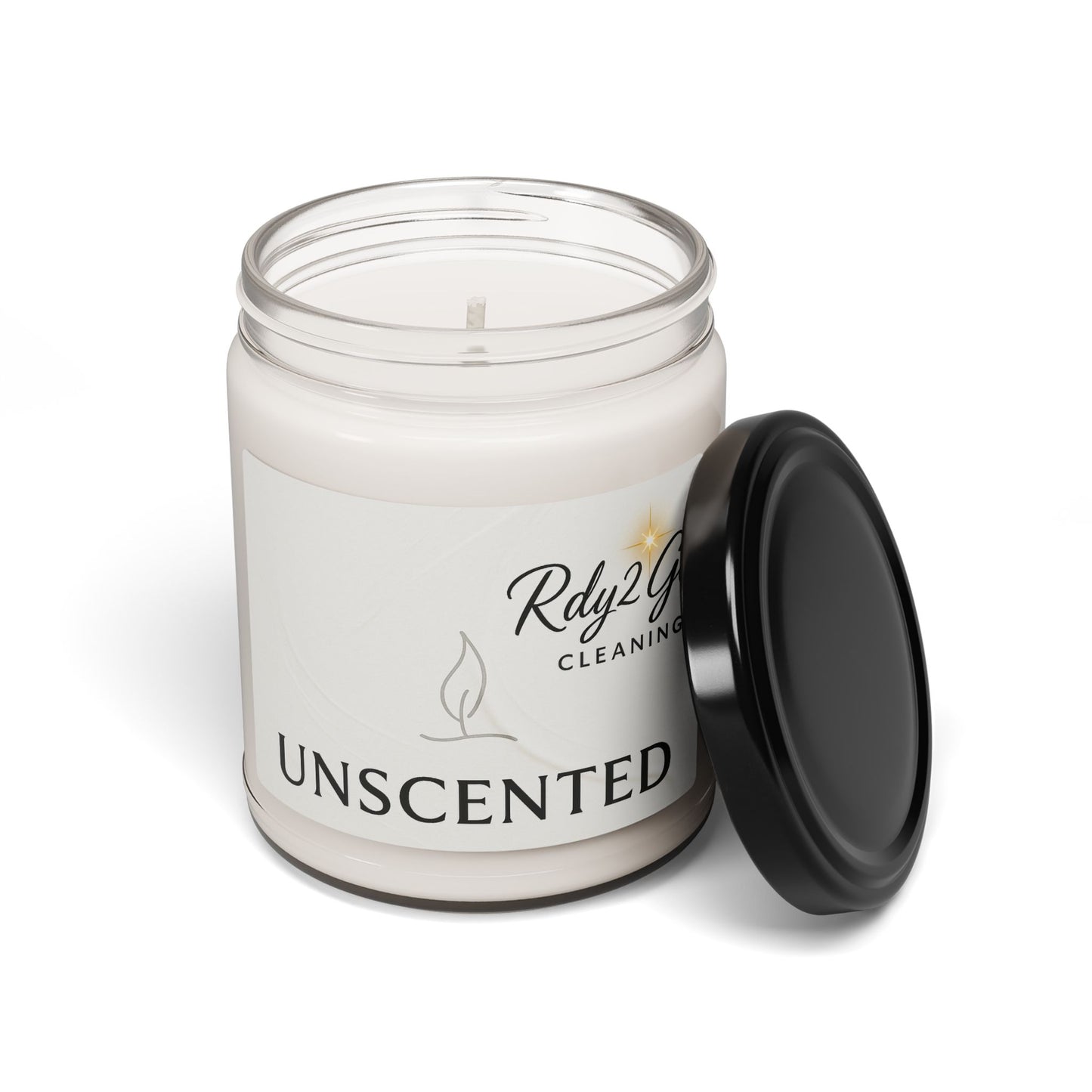 Unscented Soy Candle - Clean & Minimalistic | Eco-Friendly Gift, Home Décor, Meditation Essentials, Relaxation, Aromatherapy