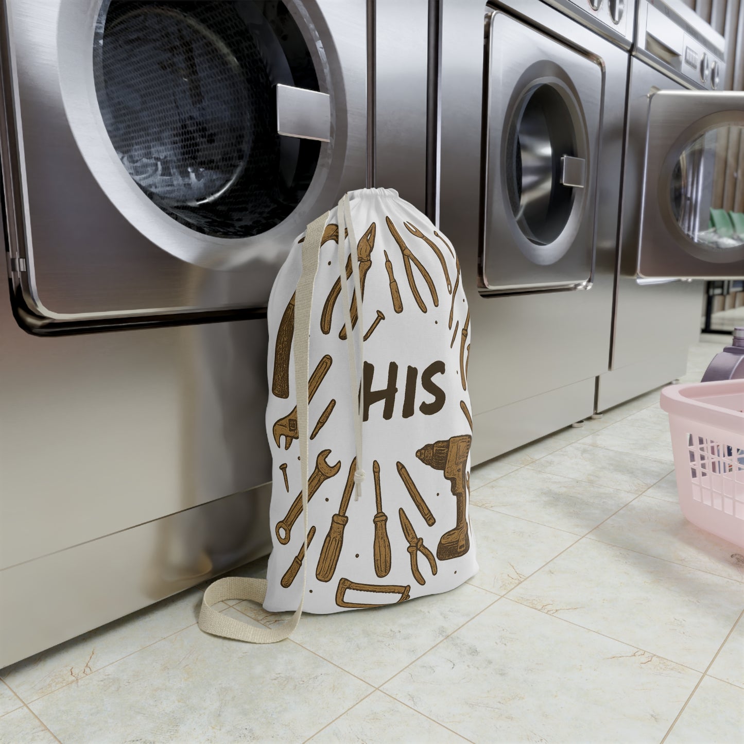 His Tool Laundry Bag - Perfect for Craftsmen, DIY Lovers, Dad Gifts, Man Cave Decor, Father's Day