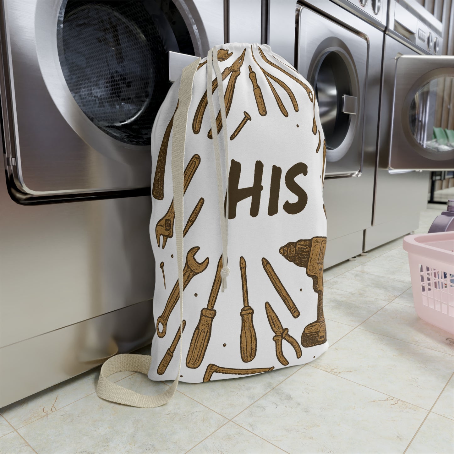 His Tool Laundry Bag - Perfect for Craftsmen, DIY Lovers, Dad Gifts, Man Cave Decor, Father's Day