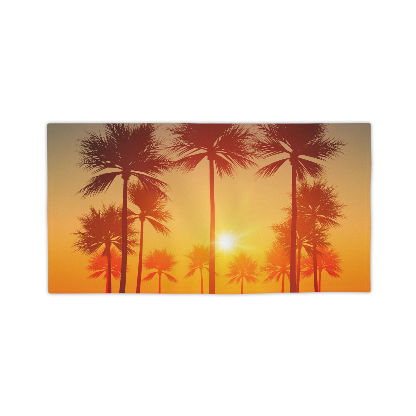 Tropical Sunset Beach Towel | Summer Vibes, Travel Essential, Beach Day Must-Have, Vacation Accessory, Poolside Fun