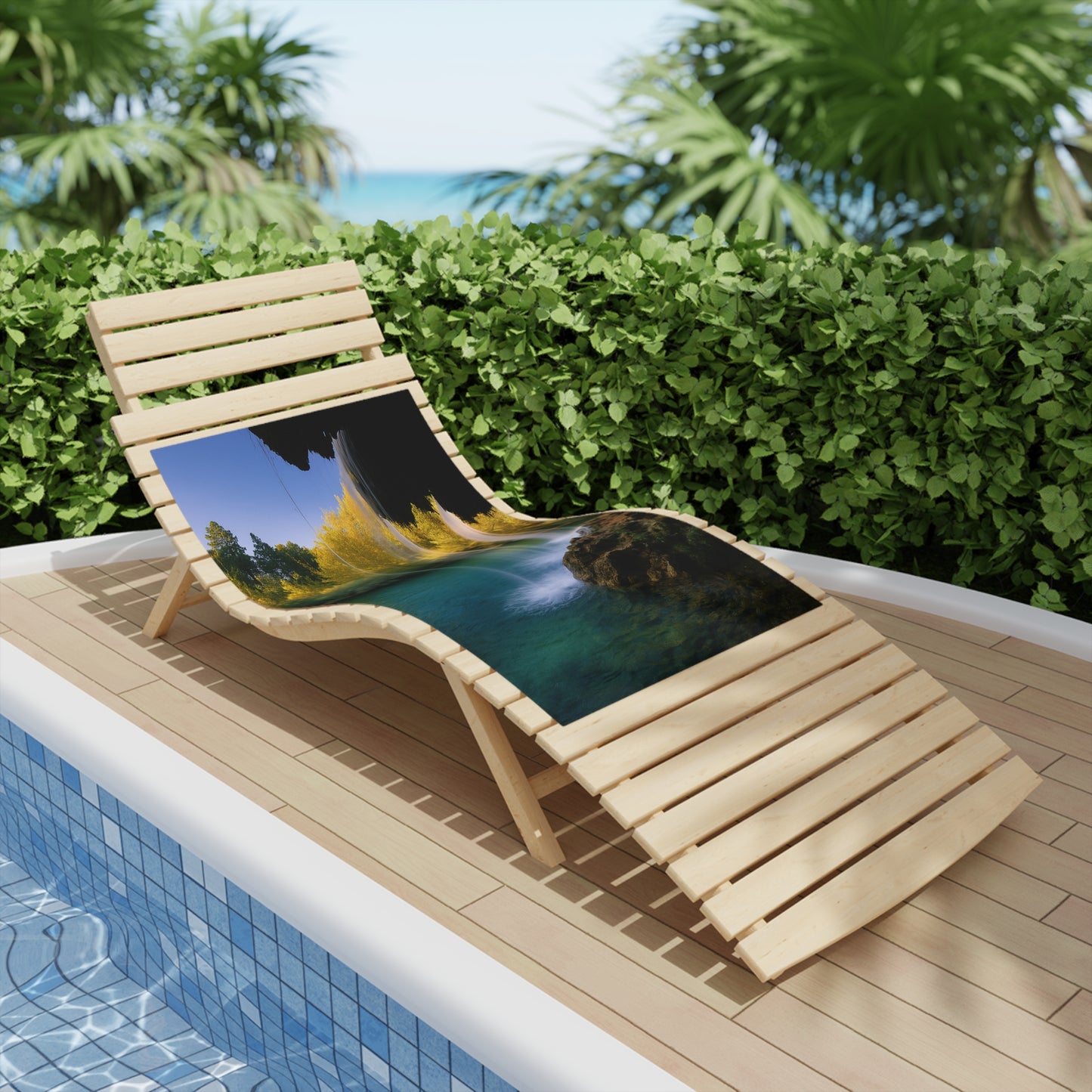Serene Waterfall Beach Towels, Summer Essentials, Poolside Relaxation, Gifts for Travelers, Nature Lovers, Beach Days