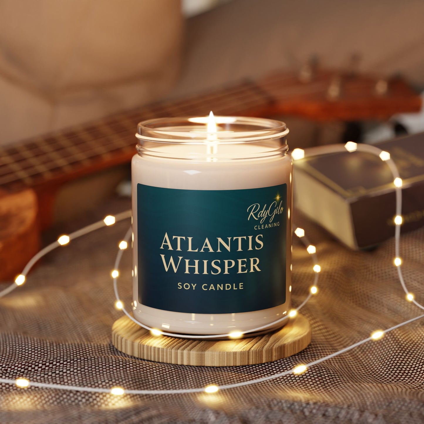 Scented Soy Candle - Atlantis Whisper, Relaxing Aromatherapy, Home Fragrance Gift, Spa Decor, Meditation Candle, Eco-Friendly Candle