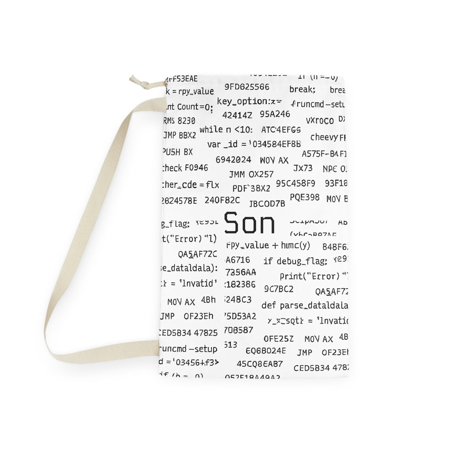 Personalized Laundry Bag for Son, Cute Gift for College, Custom Drawstring Bag, Laundry Organizer, Practical Storage Solution