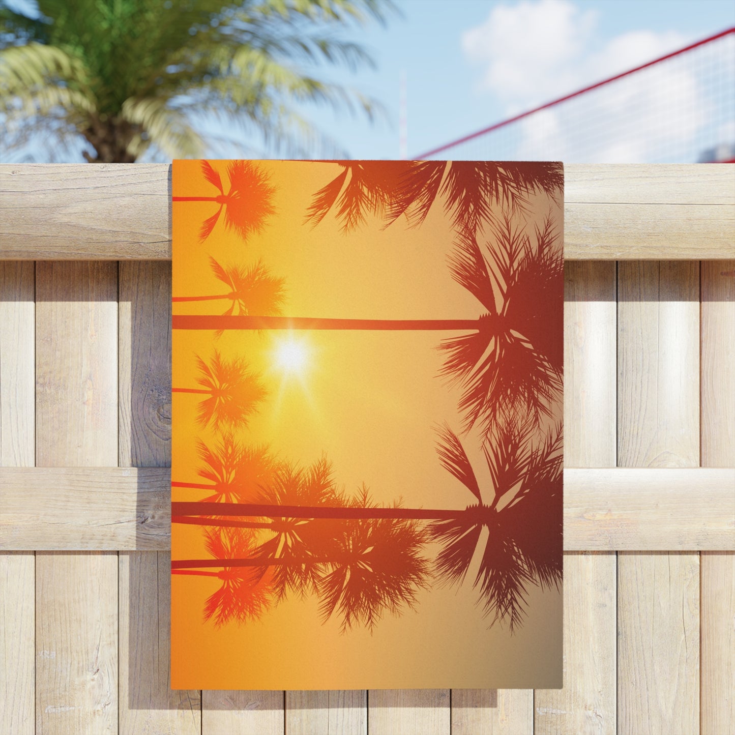 Tropical Sunset Beach Towel | Summer Vibes, Travel Essential, Beach Day Must-Have, Vacation Accessory, Poolside Fun