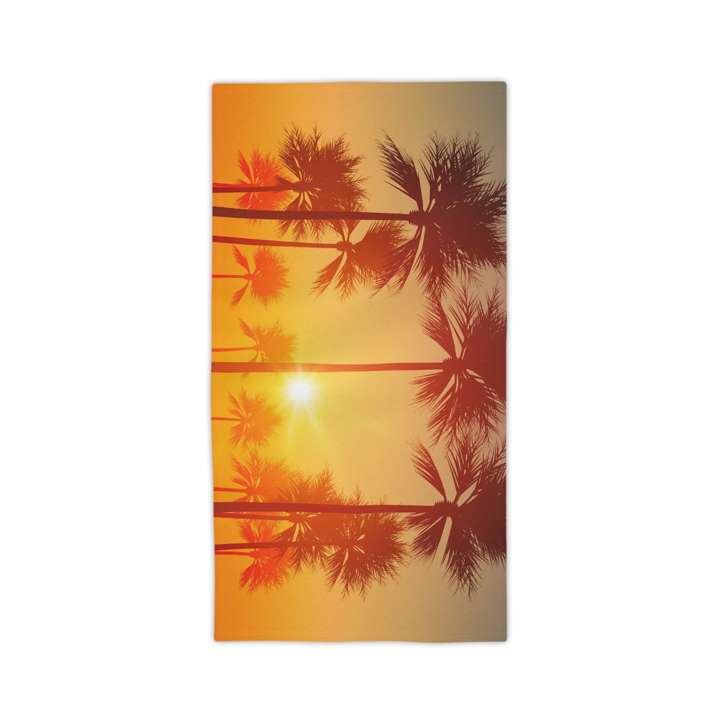 Tropical Sunset Beach Towel | Summer Vibes, Travel Essential, Beach Day Must-Have, Vacation Accessory, Poolside Fun