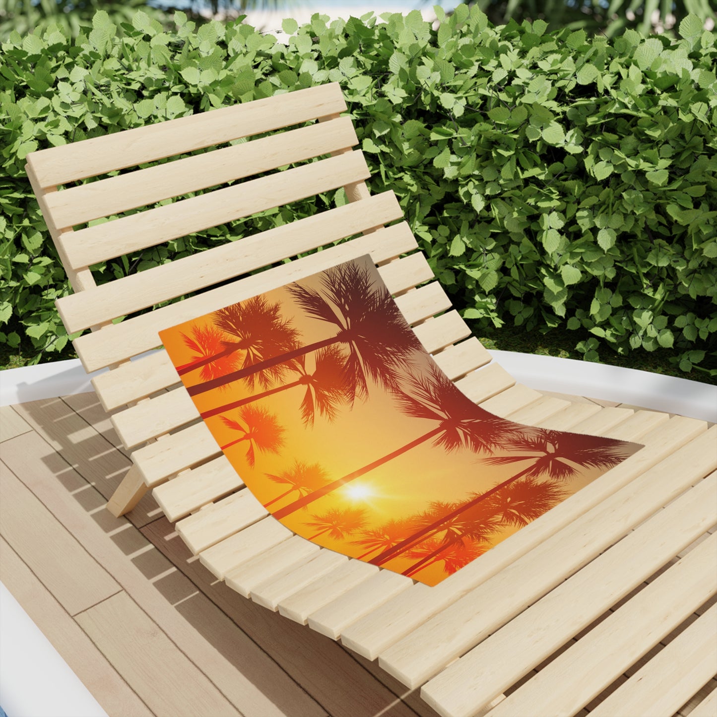Tropical Sunset Beach Towel | Summer Vibes, Travel Essential, Beach Day Must-Have, Vacation Accessory, Poolside Fun