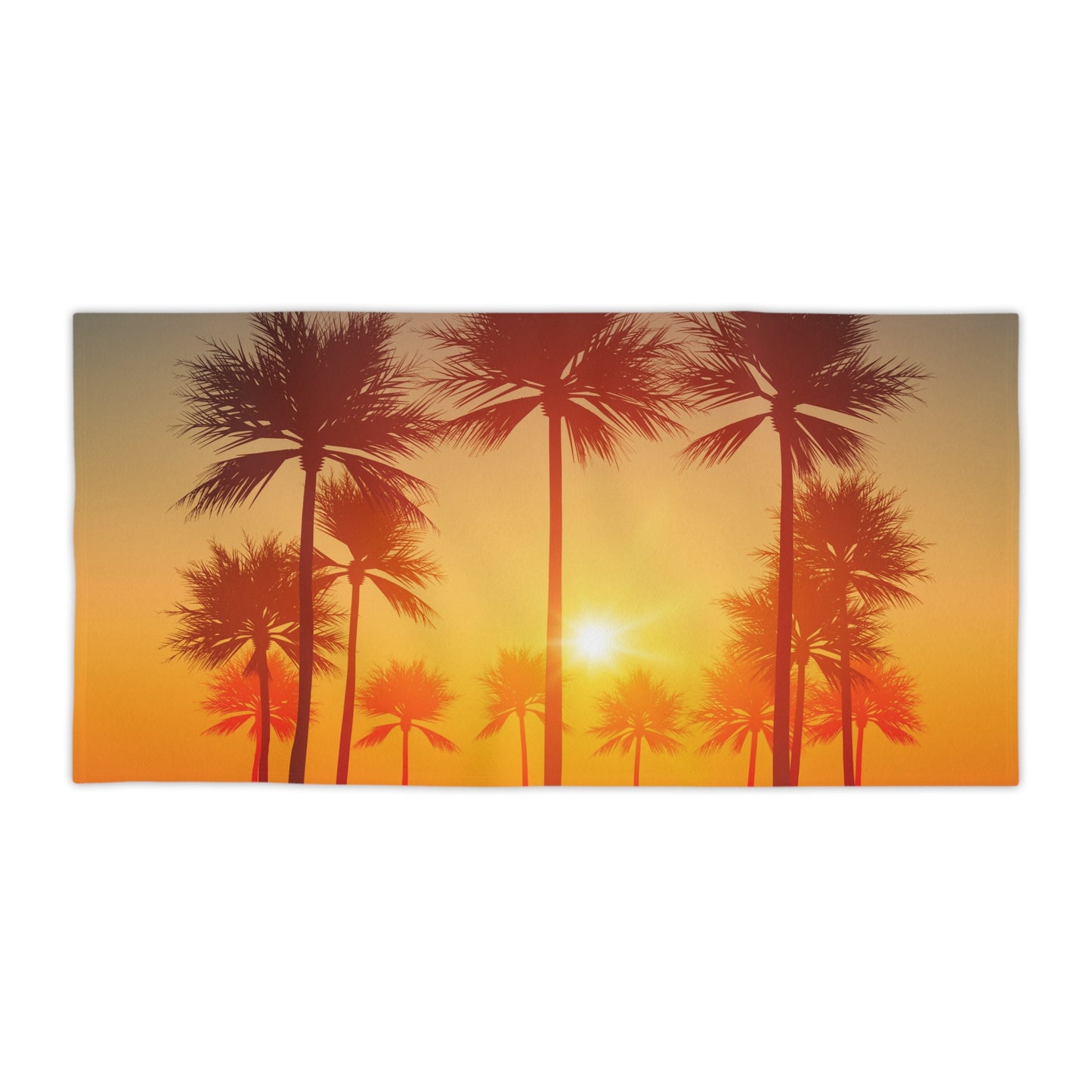Tropical Sunset Beach Towel | Summer Vibes, Travel Essential, Beach Day Must-Have, Vacation Accessory, Poolside Fun