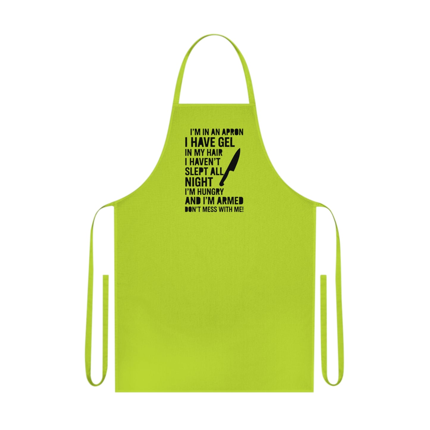 Humorous Cotton Apron for Chefs, Gift for Foodies, Kitchen Decor, Cooking Essentials, BBQ Party