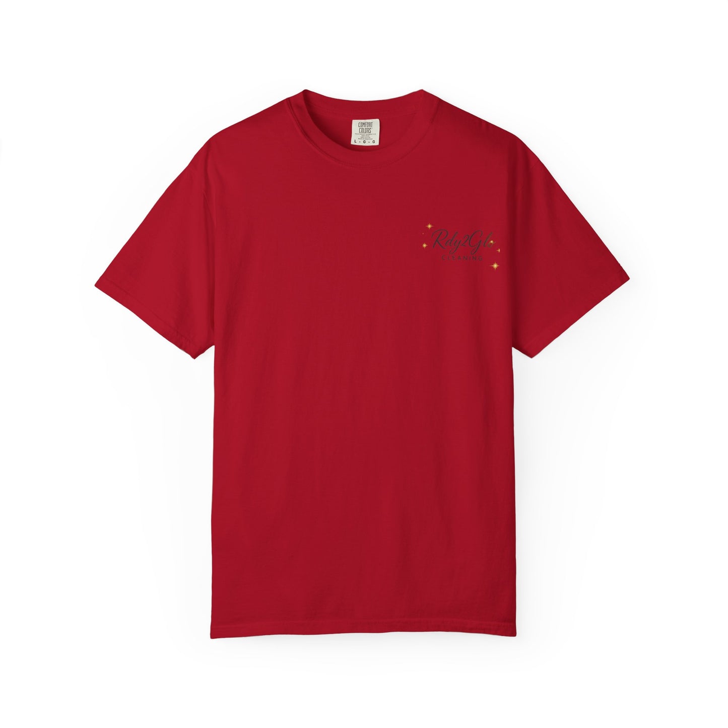Rdy2Glo Cleaning T-Shirt, Unisex Tee, Garment-Dyed Apparel, House Cleaning Shirt, Gift for Cleaners, Everyday Comfort Tee
