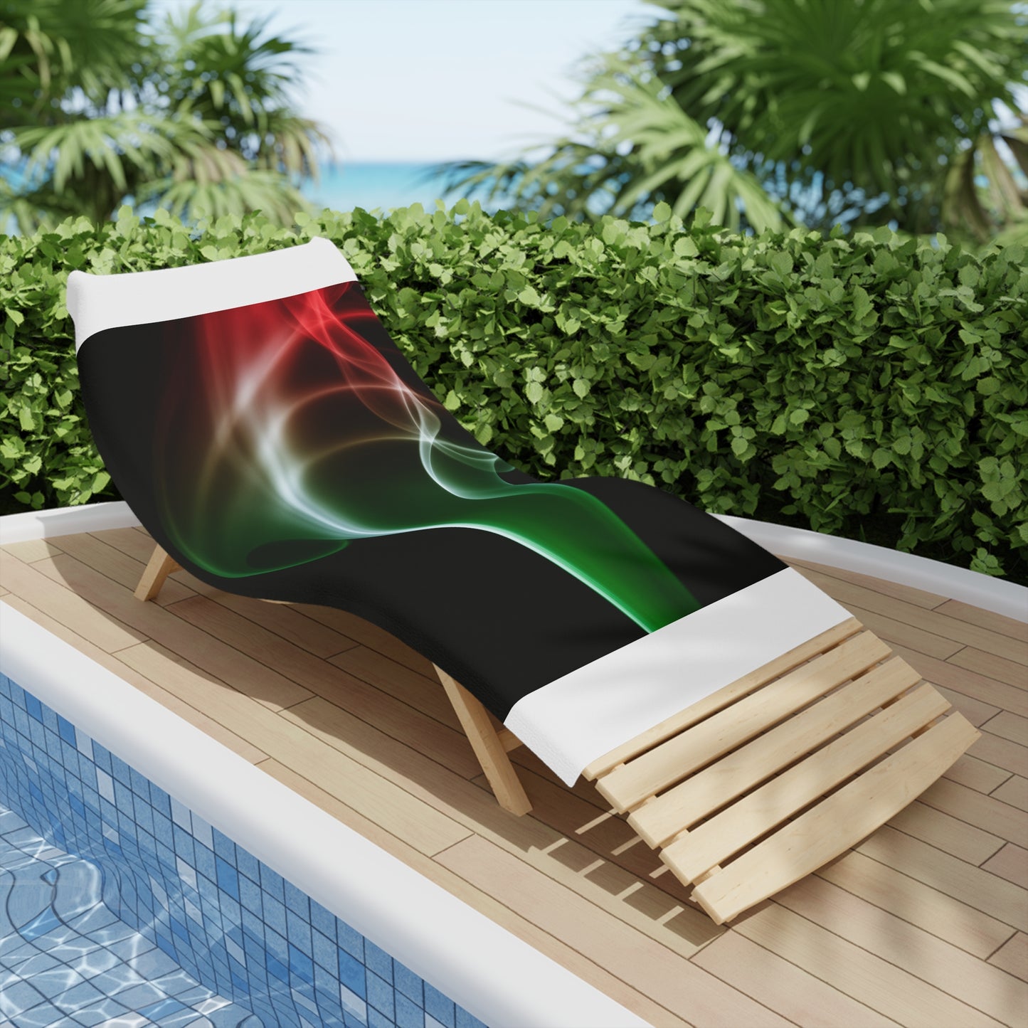 Vibrant Smoke Pattern Beach Towels, Colorful Poolside Accessory, Fun Summer Gift, Perfect for Beach Days, Stylish Outdoor Essentials