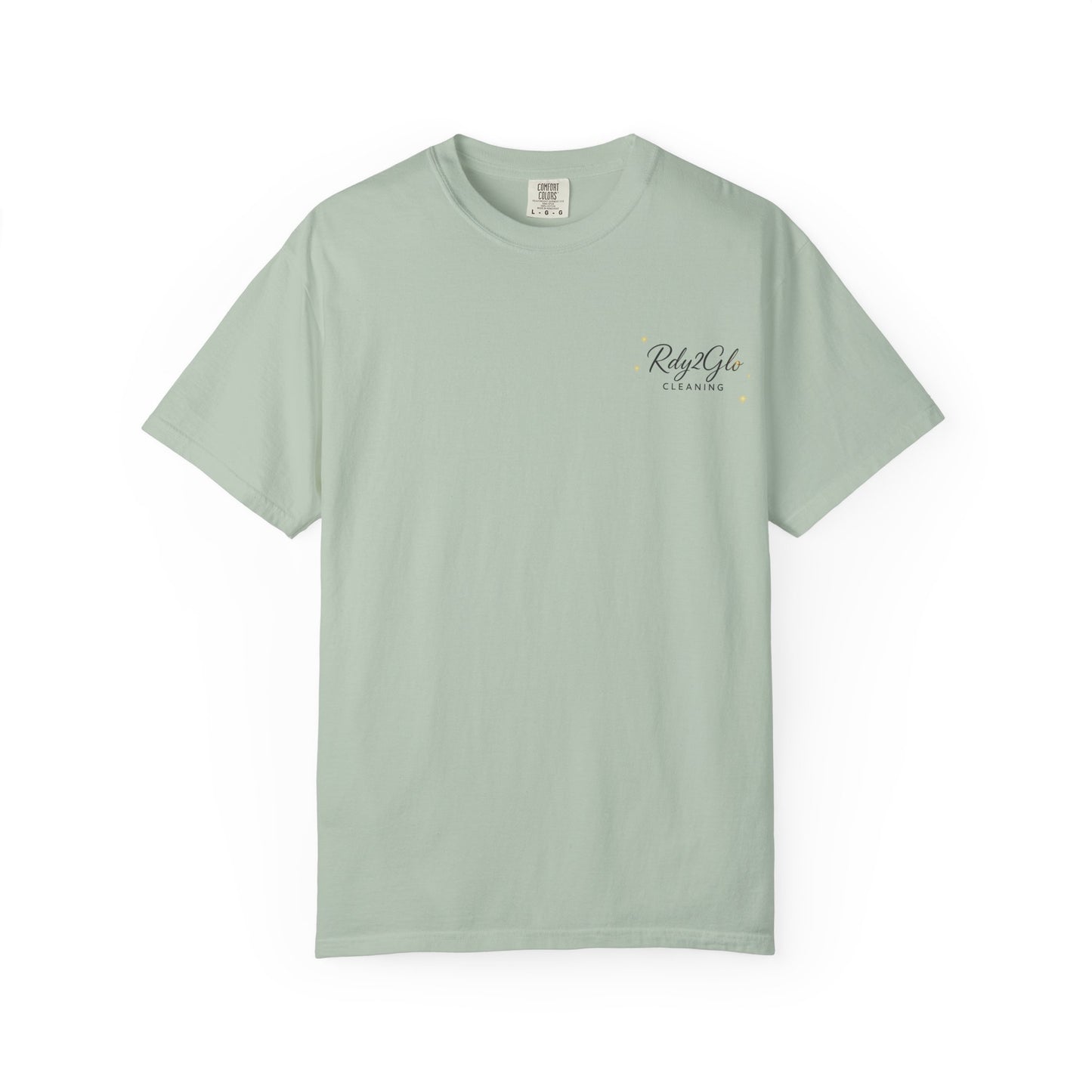 Rdy2Glo Cleaning T-Shirt, Unisex Tee, Garment-Dyed Apparel, House Cleaning Shirt, Gift for Cleaners, Everyday Comfort Tee