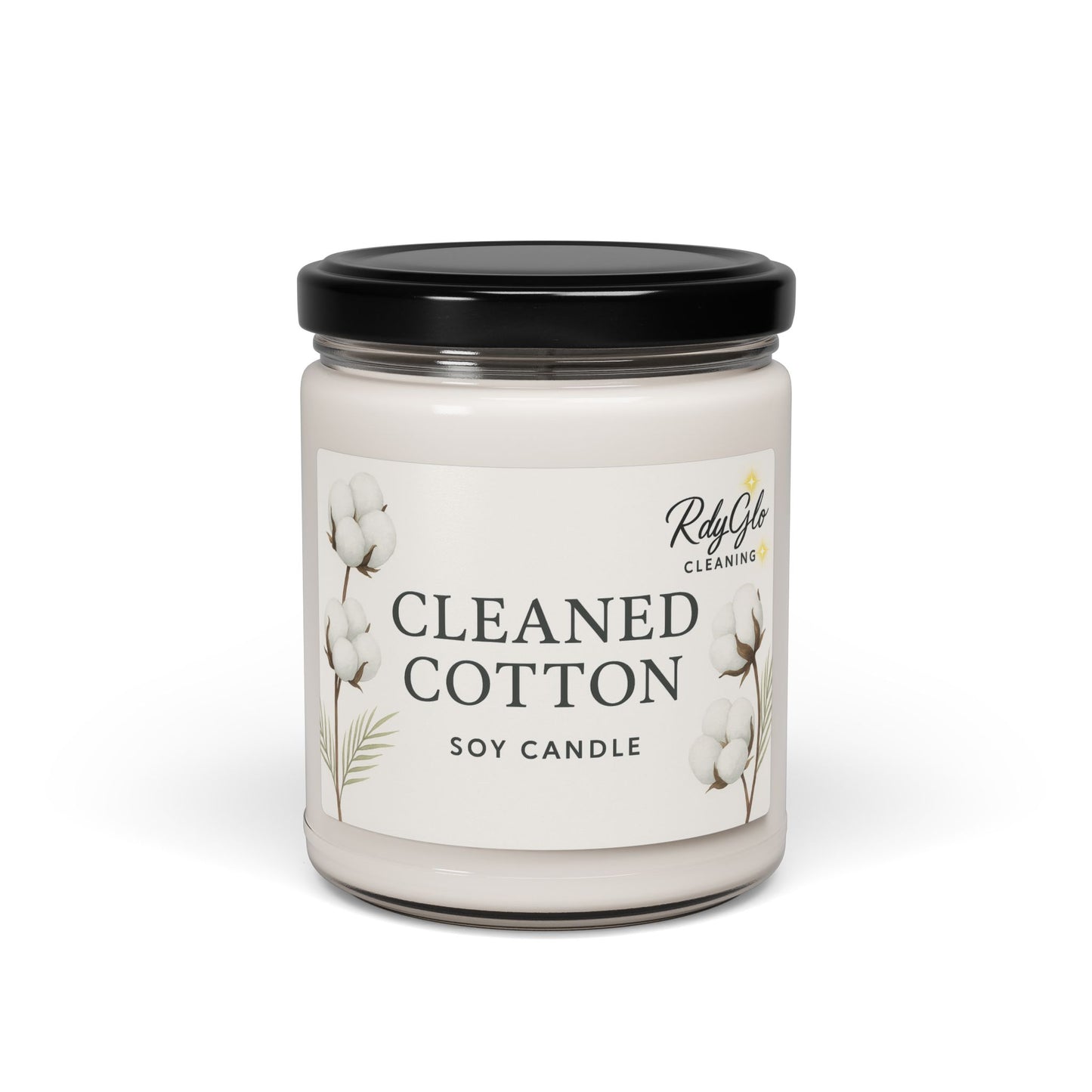 Cleaned Cotton Scented Soy Candle | Relaxing Aromatherapy | Home Decor | Eco-Friendly Gift | Perfect for Spa Days, Birthdays, Holidays