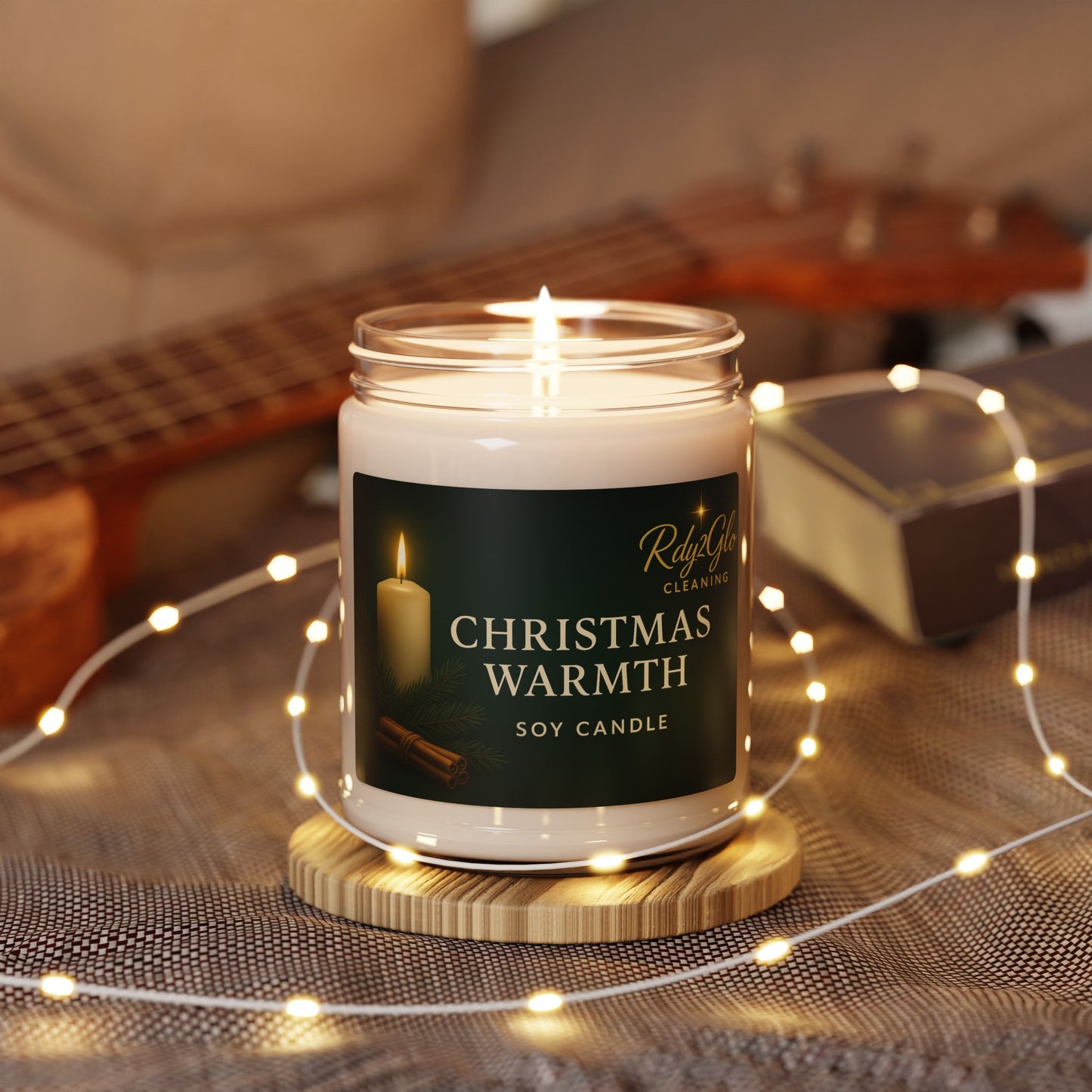 Christmas Warmth Scented Soy Candle, Cozy Home Decor, Holiday Gift, Aromatherapy Candle, Perfect for Winter Celebrations