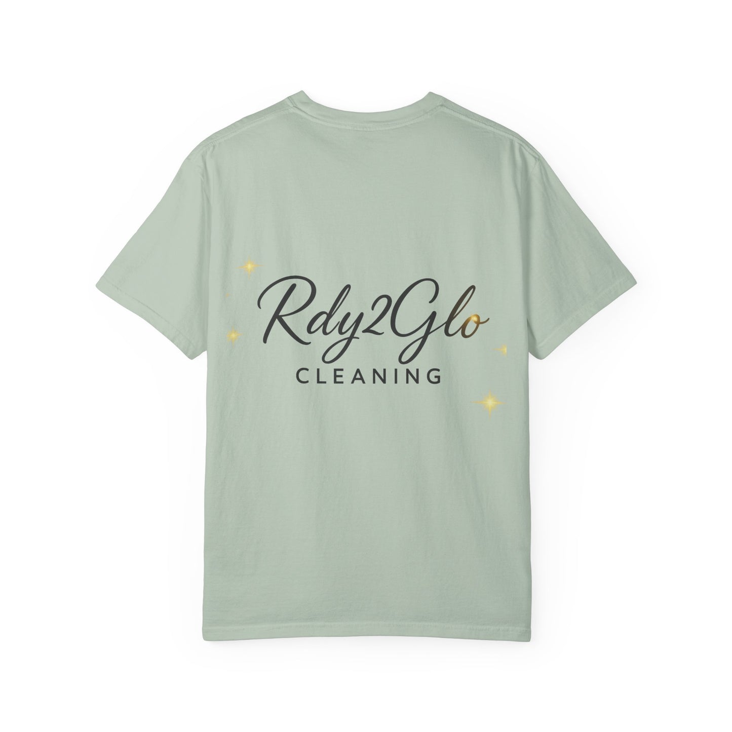Rdy2Glo Cleaning T-Shirt, Unisex Tee, Garment-Dyed Apparel, House Cleaning Shirt, Gift for Cleaners, Everyday Comfort Tee
