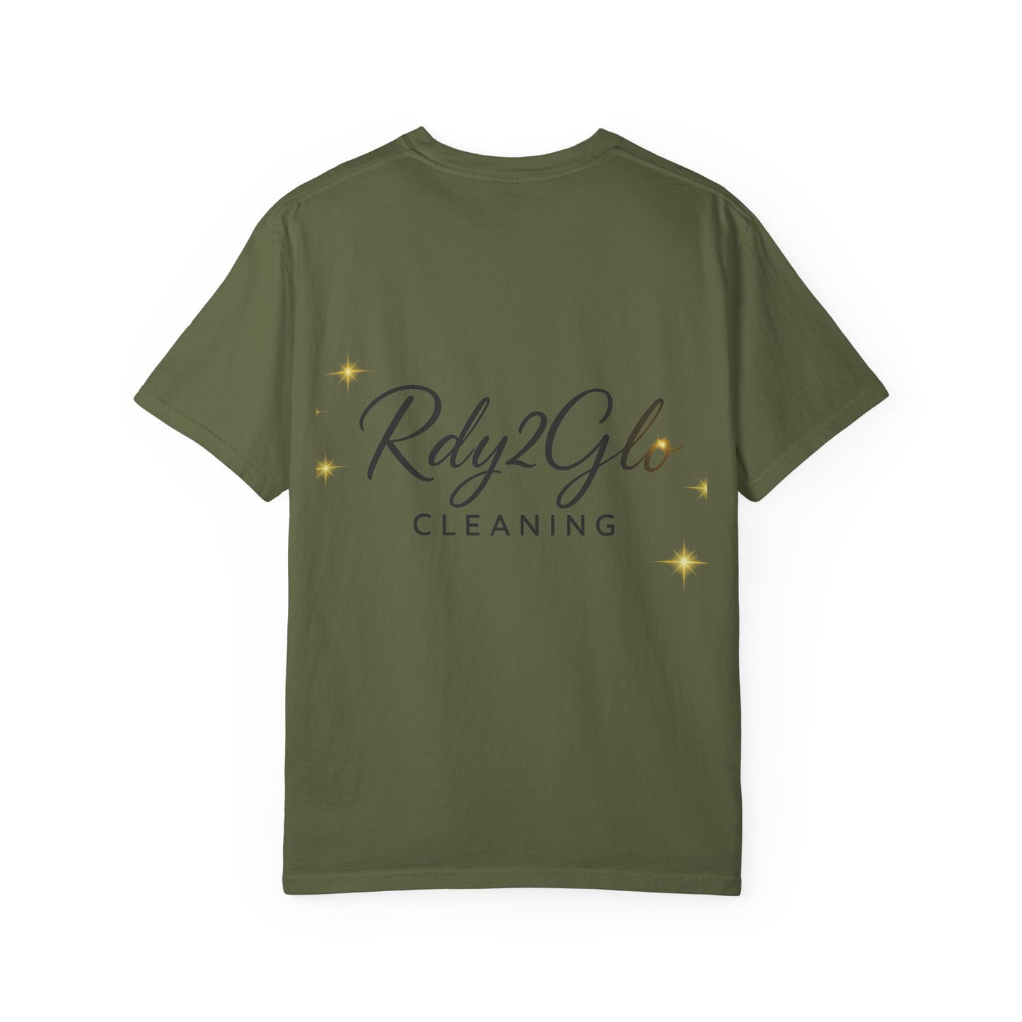 Rdy2Glo Cleaning T-Shirt, Unisex Tee, Garment-Dyed Apparel, House Cleaning Shirt, Gift for Cleaners, Everyday Comfort Tee