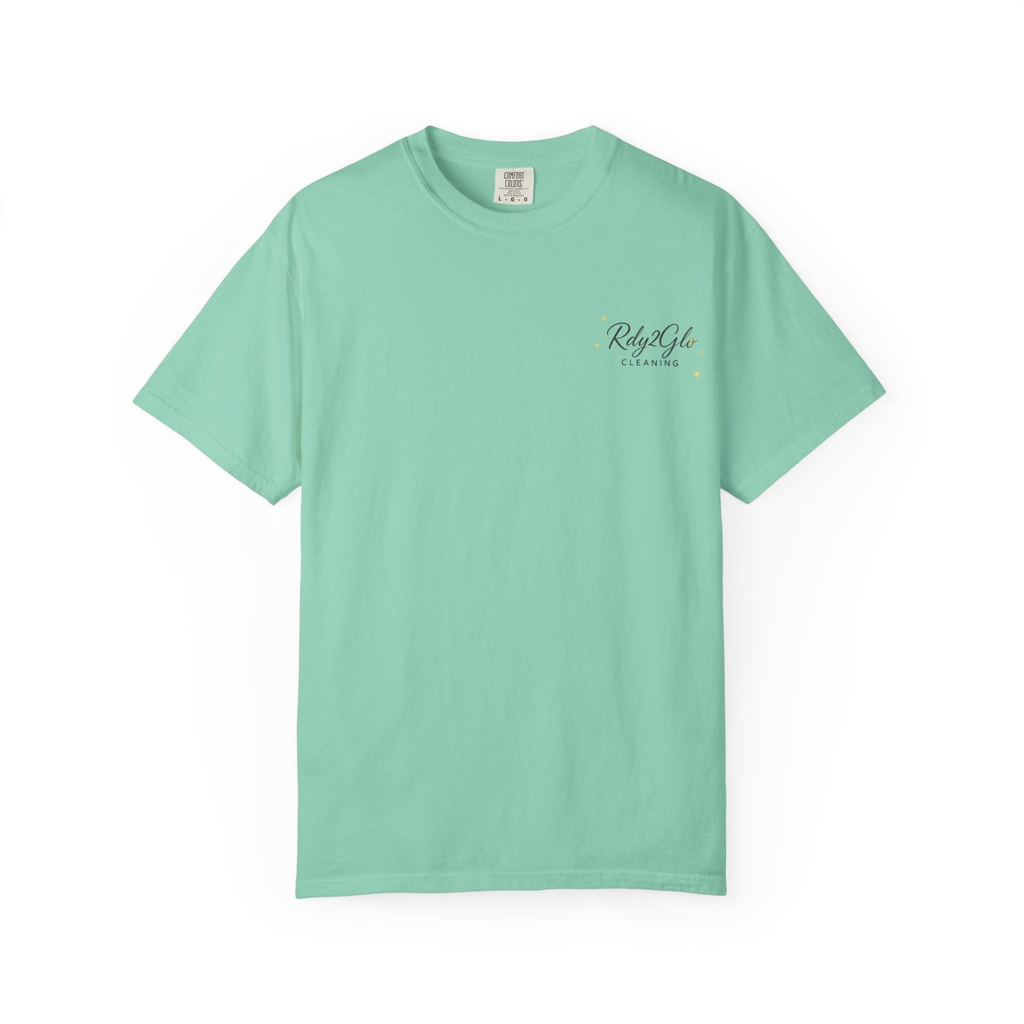 Rdy2Glo Cleaning T-Shirt, Unisex Tee, Garment-Dyed Apparel, House Cleaning Shirt, Gift for Cleaners, Everyday Comfort Tee