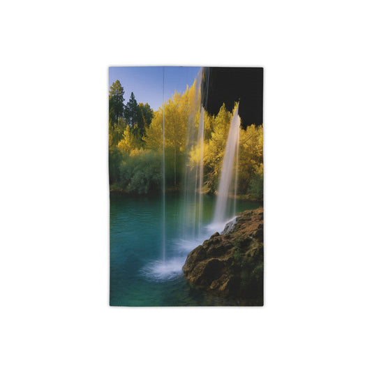Serene Waterfall Beach Towels, Summer Essentials, Poolside Relaxation, Gifts for Travelers, Nature Lovers, Beach Days