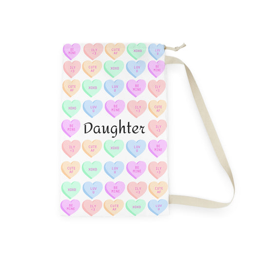 Sweetheart Laundry Bag for Daughter | Cute Heart Design for College, Gifts, Valentine's, Dorm Room Decor, Laundry Essentials