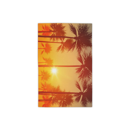 Tropical Sunset Beach Towel | Summer Vibes, Travel Essential, Beach Day Must-Have, Vacation Accessory, Poolside Fun