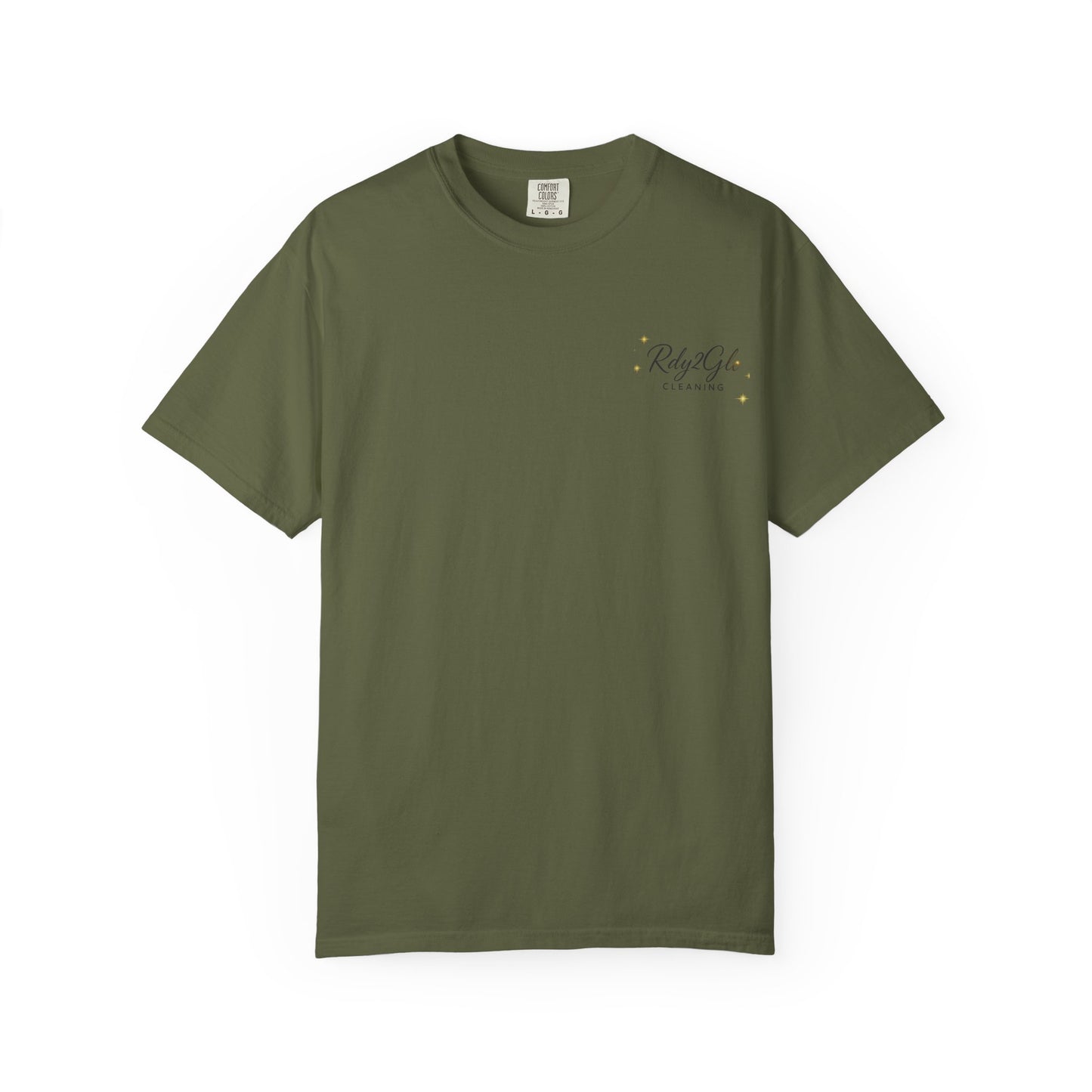 Rdy2Glo Cleaning T-Shirt, Unisex Tee, Garment-Dyed Apparel, House Cleaning Shirt, Gift for Cleaners, Everyday Comfort Tee