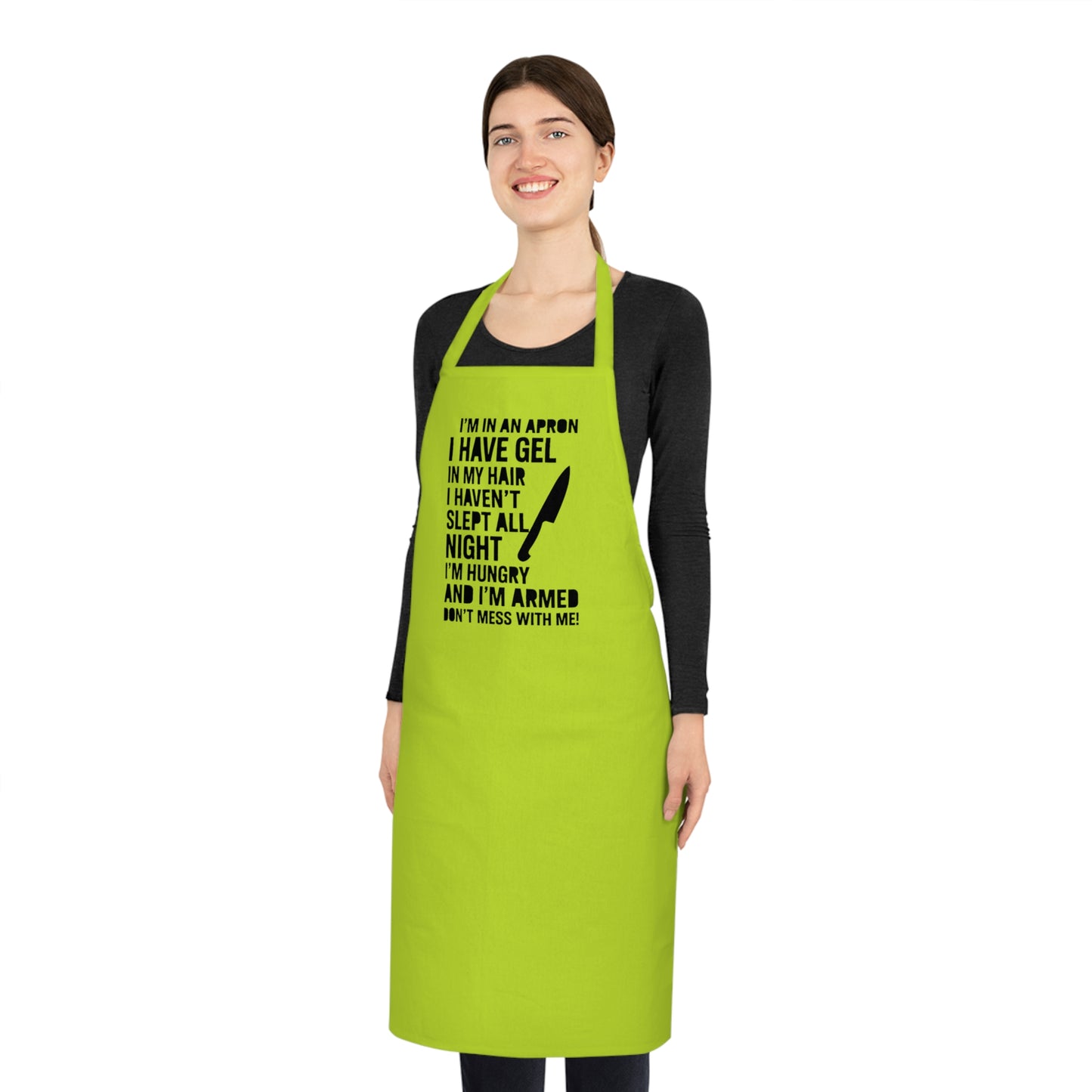 Humorous Cotton Apron for Chefs, Gift for Foodies, Kitchen Decor, Cooking Essentials, BBQ Party