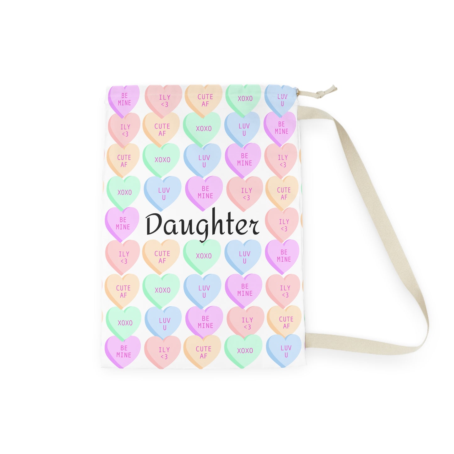 Sweetheart Laundry Bag for Daughter | Cute Heart Design for College, Gifts, Valentine's, Dorm Room Decor, Laundry Essentials