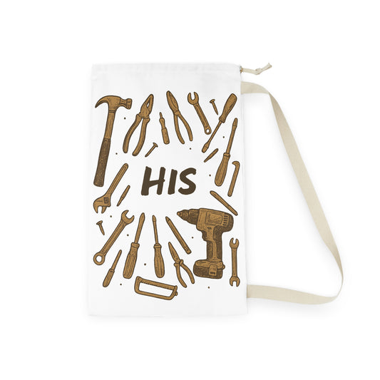 His Tool Laundry Bag - Perfect for Craftsmen, DIY Lovers, Dad Gifts, Man Cave Decor, Father's Day