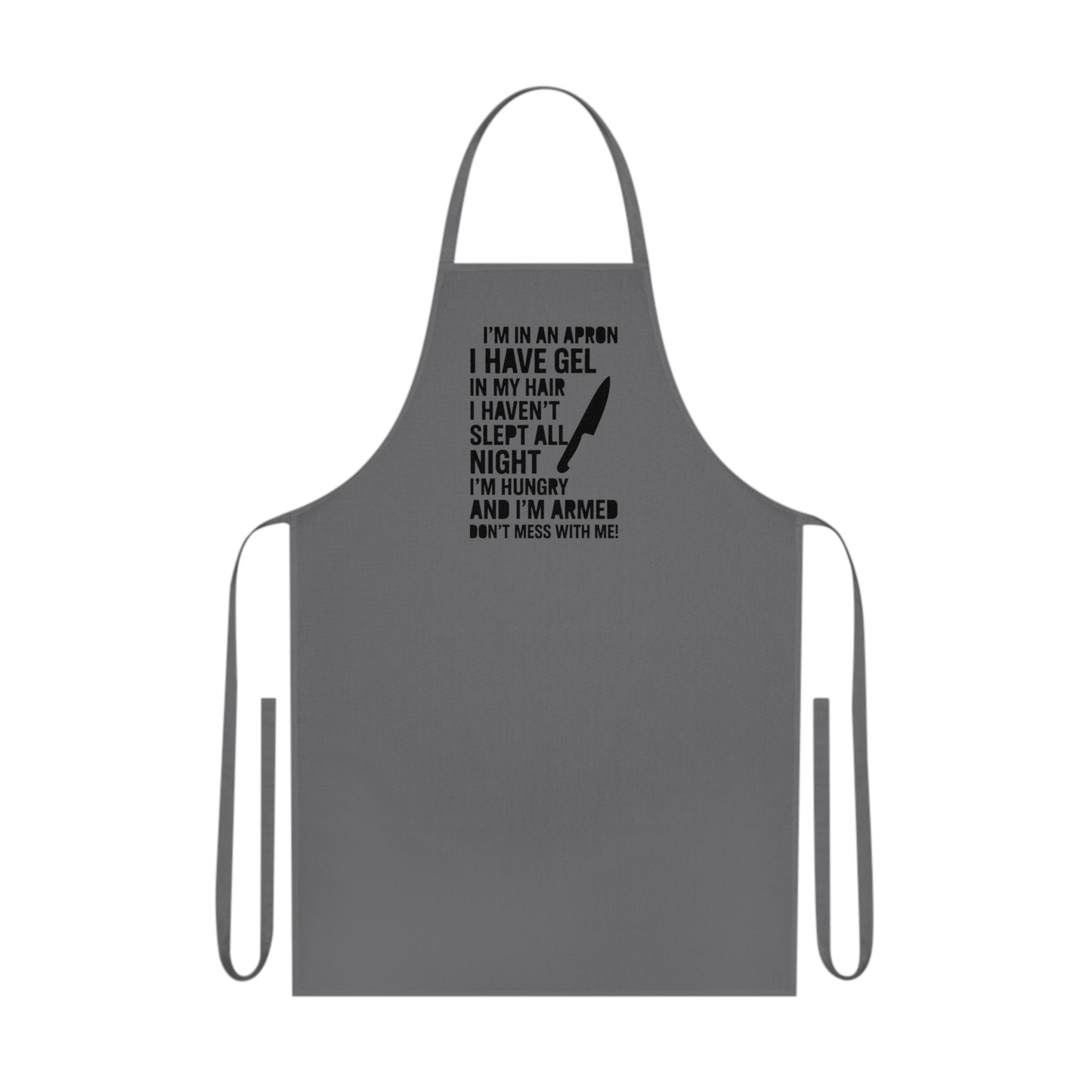 Humorous Cotton Apron for Chefs, Gift for Foodies, Kitchen Decor, Cooking Essentials, BBQ Party
