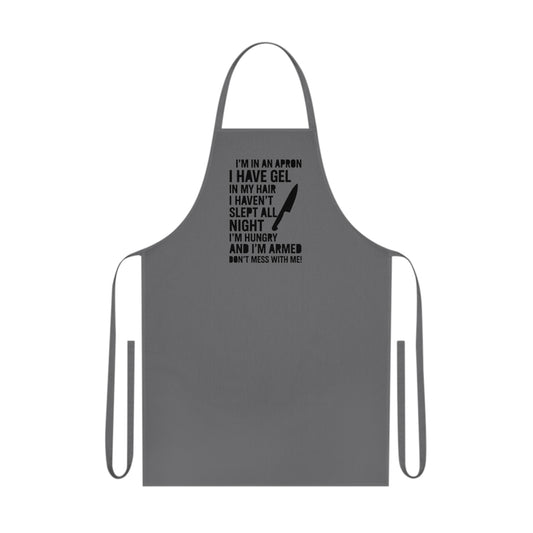 Humorous Cotton Apron for Chefs, Gift for Foodies, Kitchen Decor, Cooking Essentials, BBQ Party