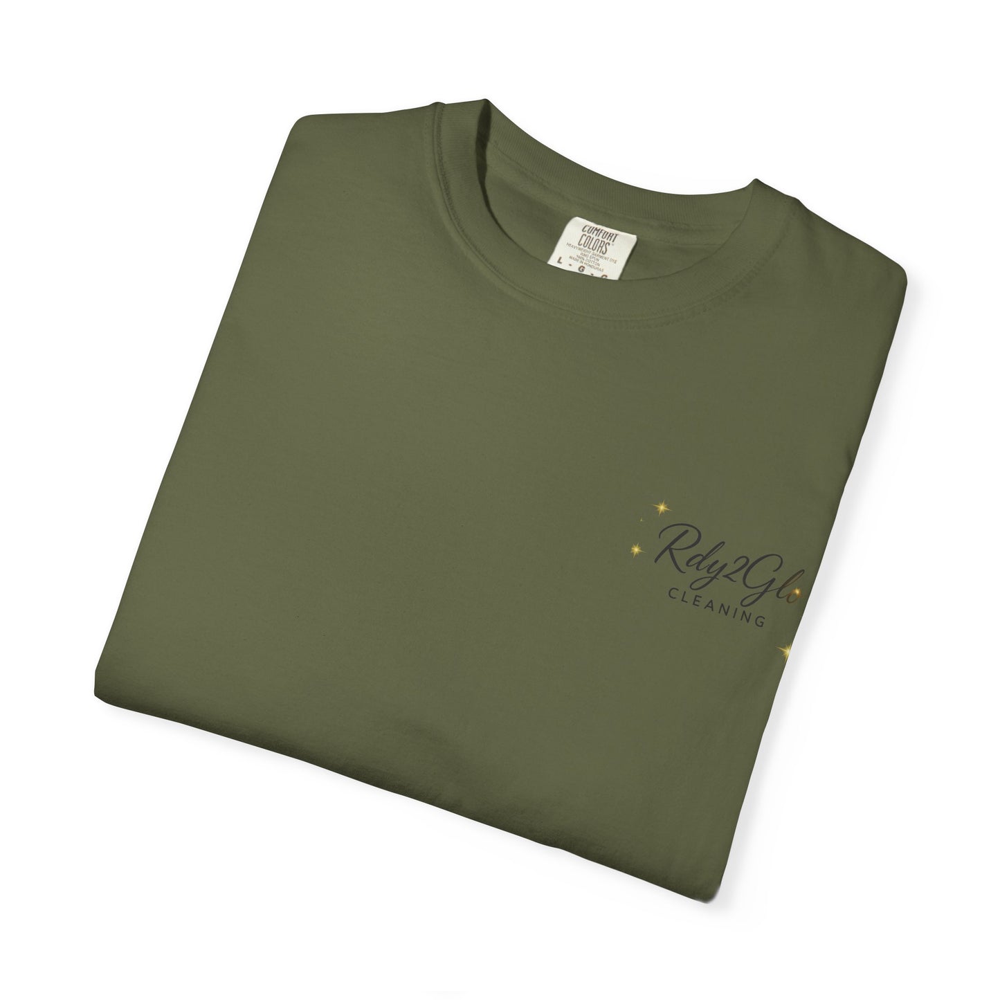 Rdy2Glo Cleaning T-Shirt, Unisex Tee, Garment-Dyed Apparel, House Cleaning Shirt, Gift for Cleaners, Everyday Comfort Tee