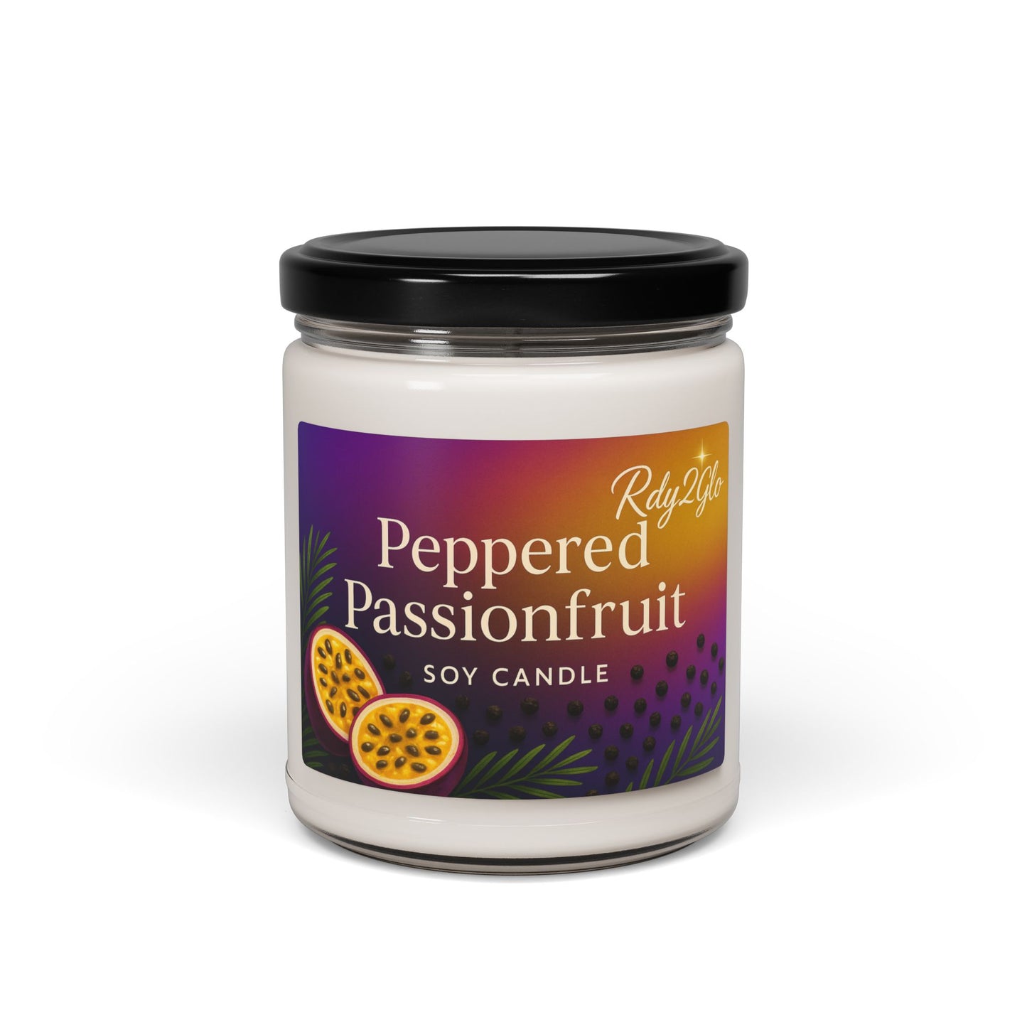Peppered Passionfruit Soy Candle | Aromatic Gift for Relaxation, Home Decor, Self-Care, Eco-Friendly, Birthday Treat
