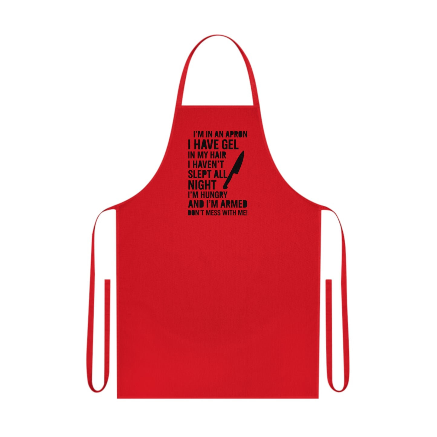 Humorous Cotton Apron for Chefs, Gift for Foodies, Kitchen Decor, Cooking Essentials, BBQ Party