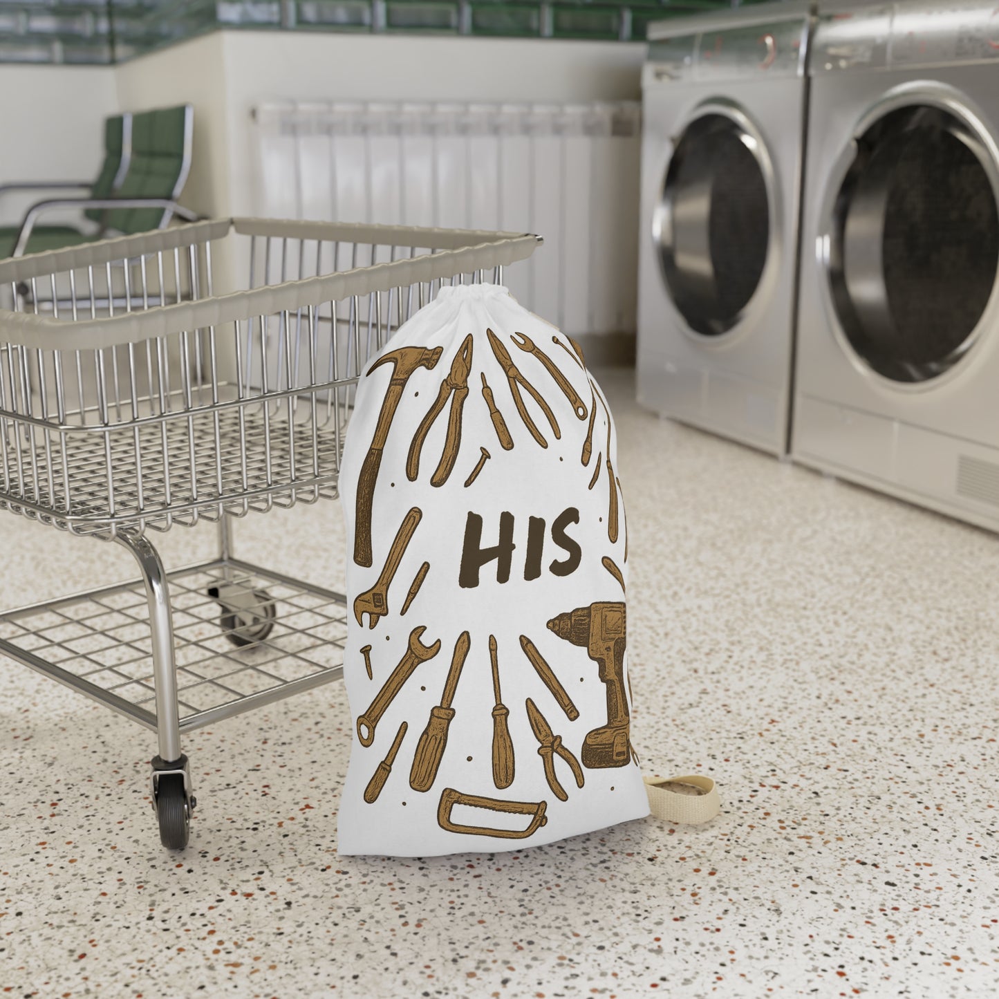 His Tool Laundry Bag - Perfect for Craftsmen, DIY Lovers, Dad Gifts, Man Cave Decor, Father's Day
