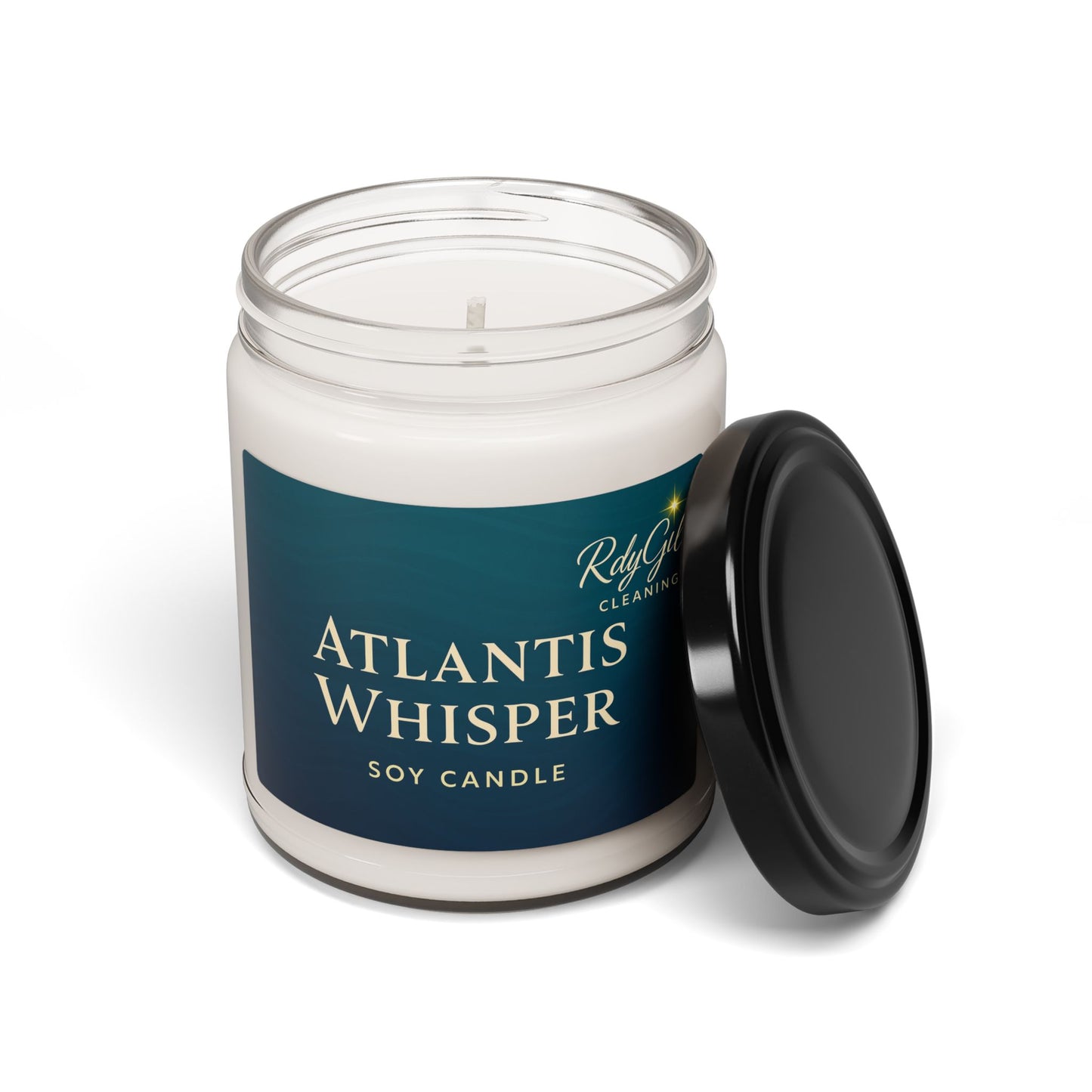 Scented Soy Candle - Atlantis Whisper, Relaxing Aromatherapy, Home Fragrance Gift, Spa Decor, Meditation Candle, Eco-Friendly Candle