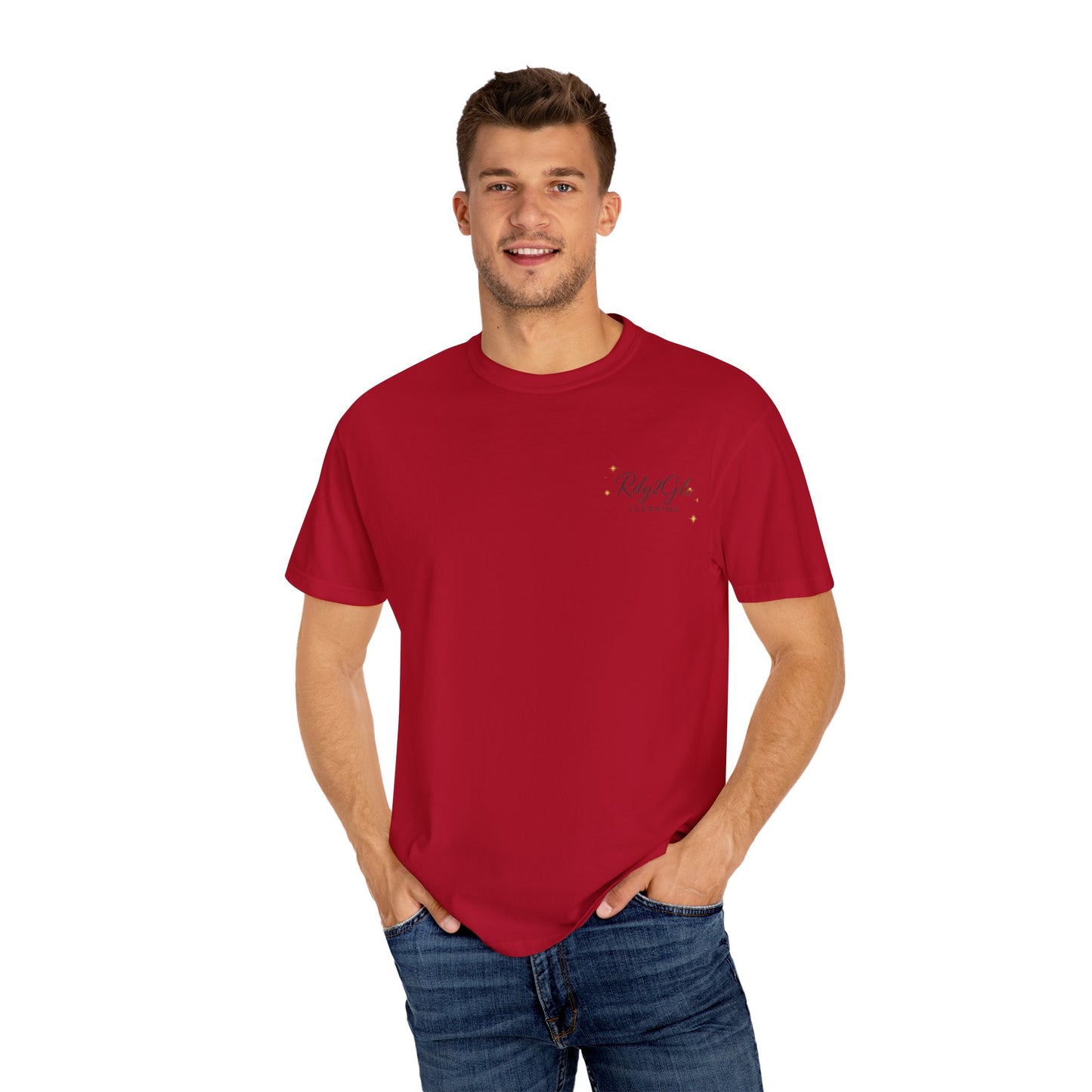 Rdy2Glo Cleaning T-Shirt, Unisex Tee, Garment-Dyed Apparel, House Cleaning Shirt, Gift for Cleaners, Everyday Comfort Tee